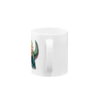 IloveCatのトリケラトプスのフードを被った子猫 Mug :handle