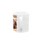 kangekiのころがりにゃんこ Mug :handle