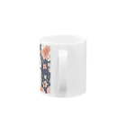 Grazing Wombatの日本画風、柴犬と桜２-Japanese-style painting of a Shiba Inu with cherry blossoms 2 Mug :handle