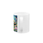 モノモノクローゼットの花とカメ Mug :handle