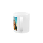 Pixel Art Goodsのサクラダファミリア（pixel art） Mug :handle