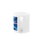 space catの銀河鉄道の猫 Mug :handle