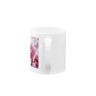 su-toの4月11日の誕生花　八重桜(牡丹桜) Mug :handle