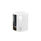 2024billionのねこふくろう Mug :handle