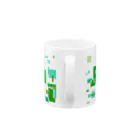 Kumapiのカラフルシカク緑 Mug :handle