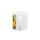 Unique Existenceのart woman mosaic Mug :handle