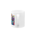 GIRLの可愛いレトロなゲームセンター Mug :handle