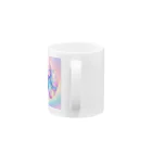 くちベタのユニコーンカラーのハーフムーンベタ Mug :handle