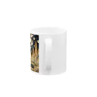 nico251の光り輝く金色の夜 Mug :handle