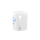 knockin-bluesのPIN３種猫(青) Mug :handle