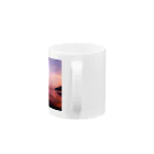 North Wave オリジナルグッズの夕焼けの大浦湾 Mug :handle