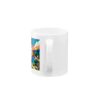 ドット職人のピクセルアート　夜明け Mug :handle