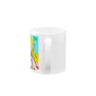 M-CREAMSODAのポップアート　ヤシマドラー Mug :handle