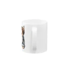 ネコネコ笑店 -Cat Goods Store-のDrねこ丸No1 Mug :handle