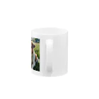 kokin0の草むらで斜めを見つめる犬 dog looking for the anywhere Mug :handle