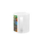 ﾖﾜｼのorange turquoise green MIX Mug :handle