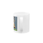 ドット絵ネコの踊る猫 Mug :handle