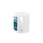 AQUAMETAVERSEのモルジブの大海原で人魚が泳いでいますsanae2074 Mug :handle