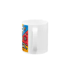  「パステルジオメトリックデザイン」 SHOPの「LINEスタンプのようなデザイン」 Mug :handle