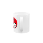 ゆるパンダのネットの話題ch 公式グッズSHOPのゆるパンダ＆グレー　日の丸デザイン Mug :handle