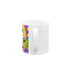 kura_shop🌈のサイケデリック坊主🤫❤ Mug :handle