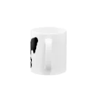 DaadadaJetBlancoのジェットヘッドシルエットD Mug :handle