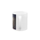 watashiwatashiの夜の木 枝ぴんぴん ウッドナイト Mug :handle