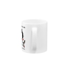 ほっかむねこ屋（アトリエほっかむ）のラグビーねこ Mug :handle