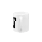 シンプルデザイン：Ｔシャツ・パーカー・スマートフォンケース・トートバッグ・マグカップのシンプルデザインアルファベットP Mug :handle