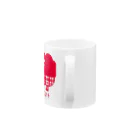 hodocoのガレリー　赤一色 Mug :handle