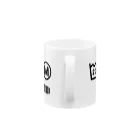 MaskMaidのマスクメイド（お洗濯マーク黒） Mug :handle