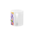 いちご爆弾の宇宙うさぎのミュウ Mug :handle