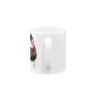 もげたんのおめかし桜文鳥 Mug :handle