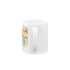 はるじゅりのお花の三つ編み少女 Mug :handle