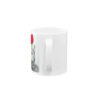 Danke Shoot Coffeeのカーネーション買う金ないので(赤色) Mug :handle