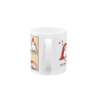 asahaの回転ずしくんマグカップ(みんなで回転) Mug :handle