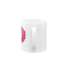 ちゃんななのショップのわたあめにゃんこ　白猫ver(桜色) Mug :handle