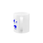 蛇口〆太のお店のバク４種盛り（ブルー） Mug :handle