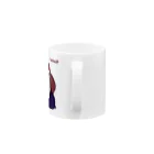 nico2pecoの紺のワンピース Mug :handle