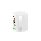 sansan-shopのふとあごのひげとかげ Mug :handle