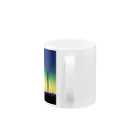 猫鳴きの夜明け Mug :handle