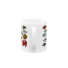 onigiri-loveloveのドット絵サカナの群 Mug :handle