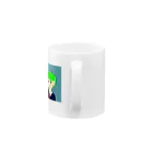 シマウマのGreen boy Mug :handle