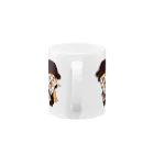 インテリアクレールのカーテンマンJr.（バイバイ）のマグカップ Mug :handle