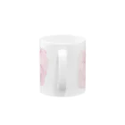 どうぶつの水彩画店のcolor ピンク Mug :handle