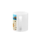 らぴの堂のHotdog on the Beach Mug :handle