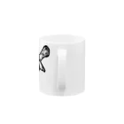 illust_designs_labの疫病退散！版画風のヨゲンノトリのイラスト Mug :handle