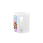 花信風のお店の青い花と女の子 Mug :handle