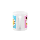 akimalのウシ・シマウマ・ヒツジ　ポップカラー Mug :handle