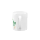 コザクラインコSHOP (kotorigoto/Lovebirdlove)のGyoeeeeeコザクラインコ(シーグリーン) Mug :handle